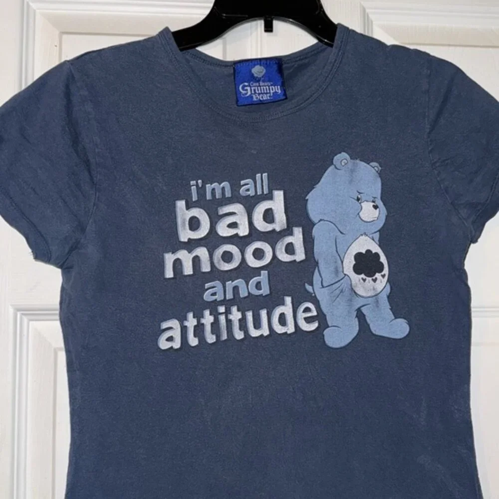 Y2K Care Bears Grumpy Bear Top - Picture 1 of 7